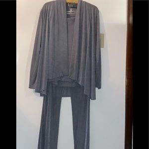 Additions by Chicos 3piece shimery pants suit like new SIZE 3